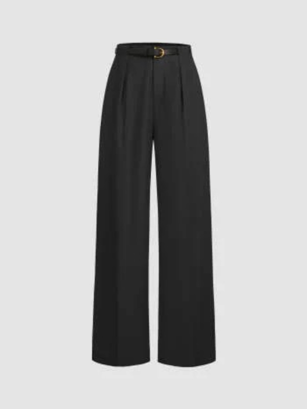Cider Belted Black Mid Rise Straight Leg Trouser Size XL/10 - Picture 5 of 14